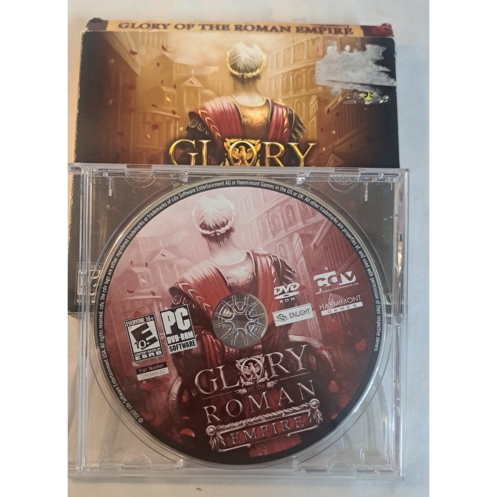 Glory of the Roman Empire PC Game Complete Manual Disc City Builder Strategy